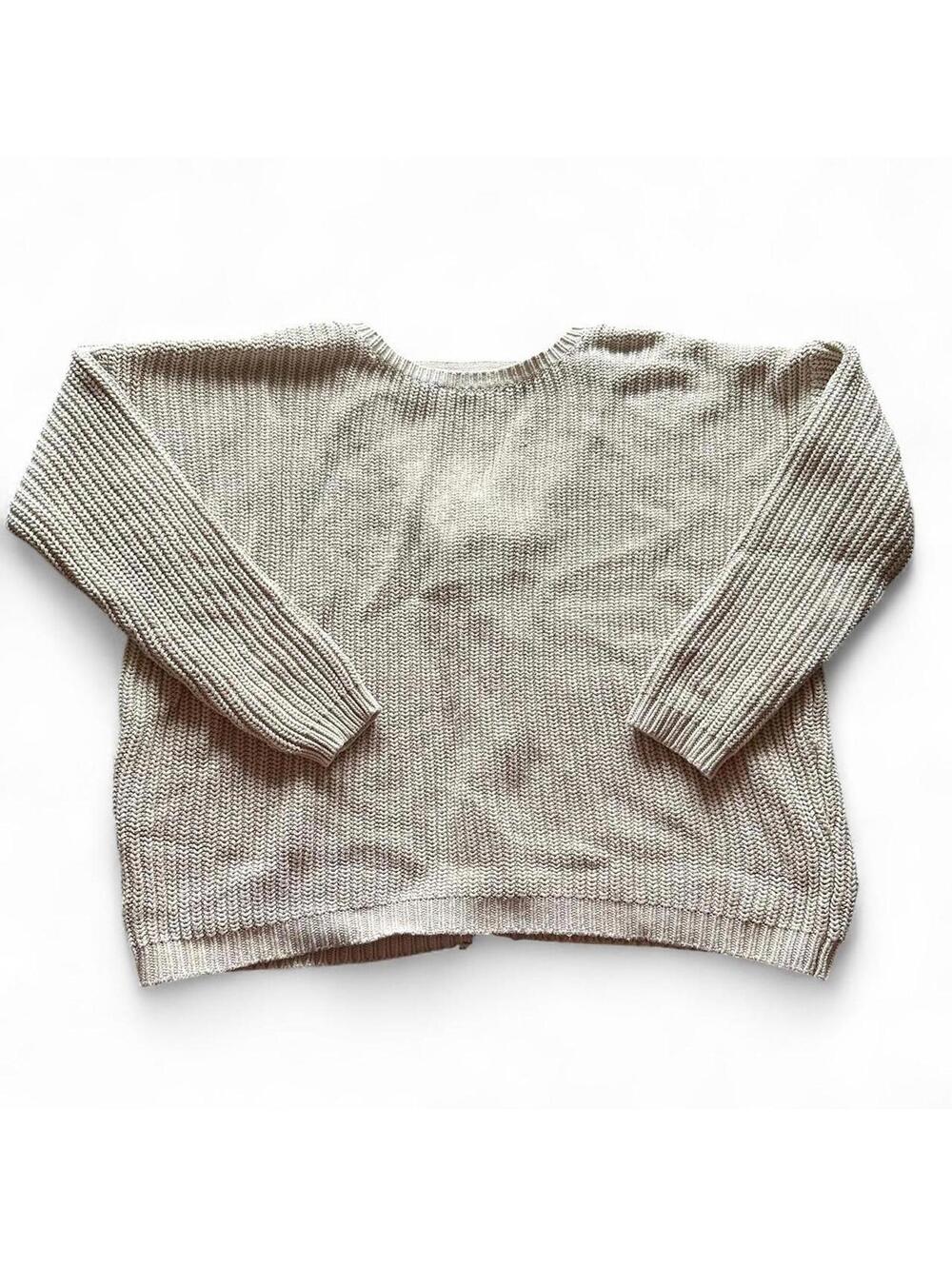 ASOS Cream Lace-Up Back Knit Sweater US Size 2